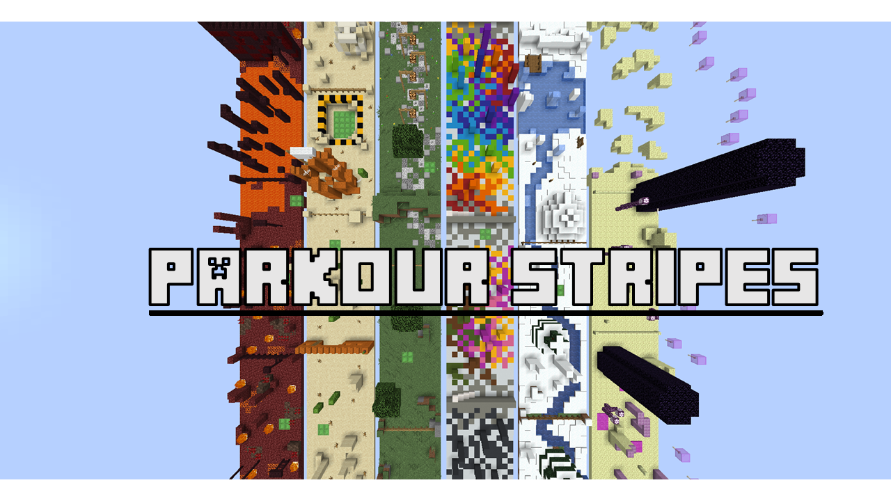 Descarca Parkour Stripes pentru Minecraft 1.15.2